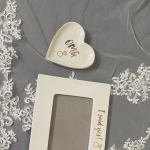 Picture frame & trinket tray bundle